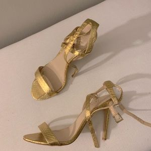 Gold sexy heel sandal